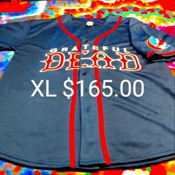 Liquid Blue Shirts Grateful Dead Authentic Baseball Jersey With
